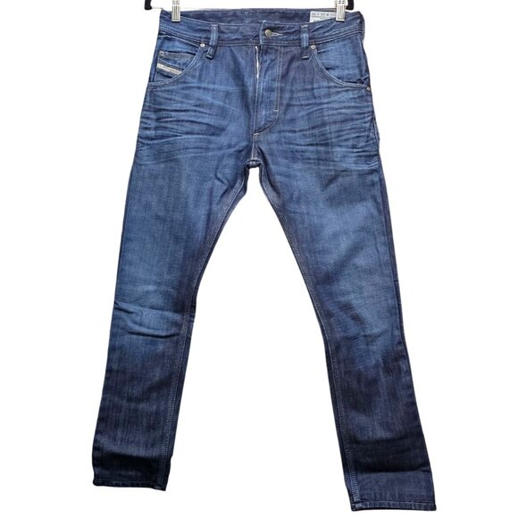 Men's Diesel Krooley W28 L30 Tapered Fit Slim Jeans Denim Division Dark Wash - Picture 1 of 14